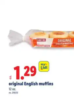 Lidl original English muffins offer