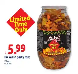 Lidl Bickel's party mix offer