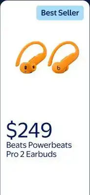 Walmart Beats Powerbeats Pro 2 - High-Performance Earbuds - Electric Orange offer