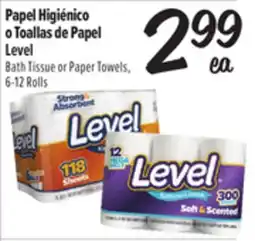 El Super Level Bath Tissue or Paper Towels offer