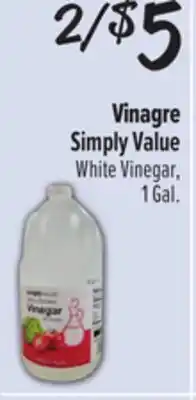 El Super Simply Value White Vinegar offer