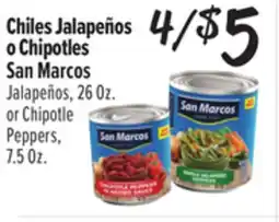 El Super Jalapeños, 26Oz.or Chipotle Peppers, 7.5 Oz offer