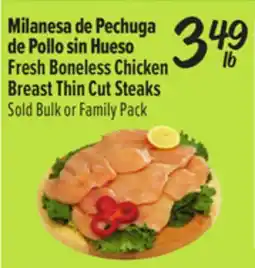 El Super Fresh Boneless Chicken Breast Thin Cut Steaks offer