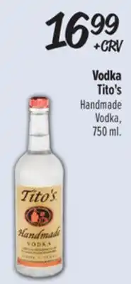 El Super Tito's Handmade Vodka offer