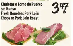 El Super Fresh Boneless Pork Loin Chops or Pork Loin Roast offer