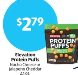Aldi Elevation Protein Puffs Nacho offer