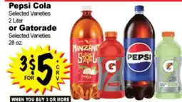 Superior Grocers Pepsi Cola 2 Liter or Gatorade 28 oz offer
