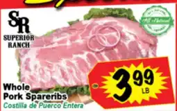 Superior Grocers Whole Pork Spareribs offer