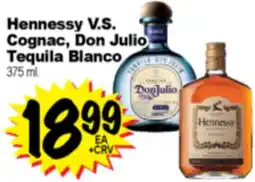 Superior Grocers Hennessy V.S. Cognac, Don Julio Tequila Blanco offer