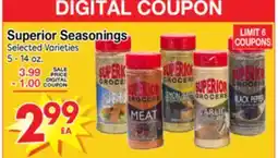 Superior Grocers Superior Seasonings offer