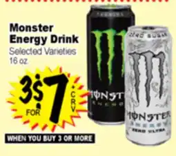 Superior Grocers Monster Energy Drink offer