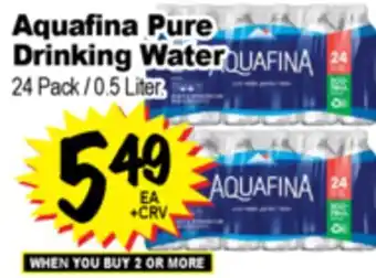 Superior Grocers Aquafina Pure Drinking Water offer