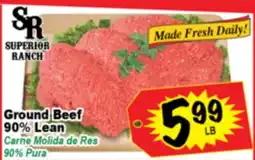 Superior Grocers Ground Beef 90% Lean offer