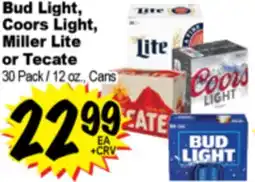 Superior Grocers Bud Light, Coors Light, Miller Lite or Tecate offer