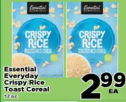 Superior Grocers Essential Everyday Crispy Rice Toast Cereal offer
