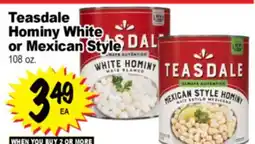 Superior Grocers Teasdale Hominy White or Mexican Style offer