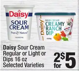 Super King Markets Daisy Sour Cream Regular or Light or Dips offer