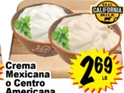 Superior Grocers Crema Mexicana o Centro Americana offer