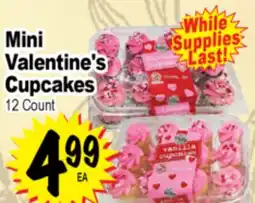 Superior Grocers Mini Valentine's Cupcakes offer