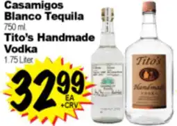 Superior Grocers Casamigos Blanco Tequila 750 ml. Tito's Handmade Vodka 1.75 Liter offer