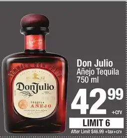 Super King Markets Don Julio Añejo Tequila offer
