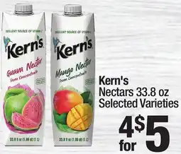Super King Markets Kern's Nectars offer