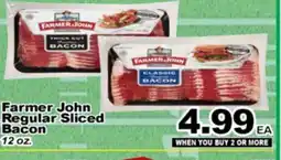 Superior Grocers Farmer John Regular Sliced Bacon offer