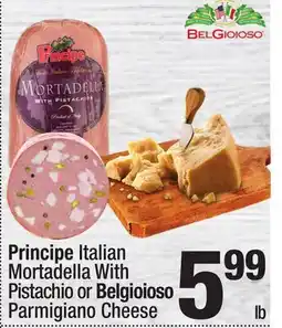 Super King Markets Principe Italian Mortadella With Pistachio or Belgioioso Parmigiano Cheese offer