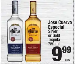 Super King Markets Jose Cuervo Especial Silver or Gold Tequila offer
