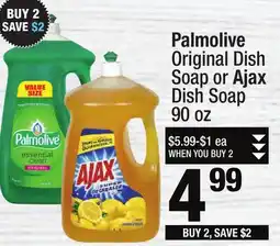 Super King Markets Palmolive Original Dish Soap or Ajax Dish Soap offer