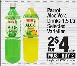 Super King Markets Parrot Aloe Vera Drinks offer