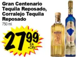 Superior Grocers Gran Centenario Tequila Reposado, Corralejo Tequila Reposado offer