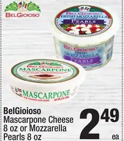 Super King Markets BelGioioso Mascarpone Cheese 8 oz or Mozzarella Pearls 8 oz offer