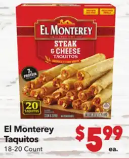Vallarta Supermarkets El Monterey Taquitos offer