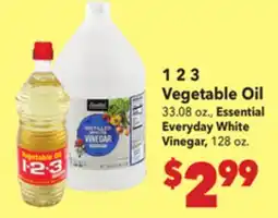 Vallarta Supermarkets 1 2 3 Vegetable Oil offer