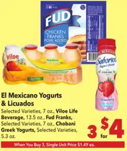 Vallarta Supermarkets El Mexicano Yogurts & Licuados offer