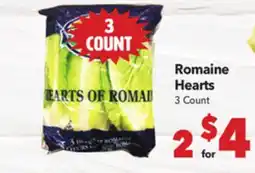 Vallarta Supermarkets Romaine Hearts offer