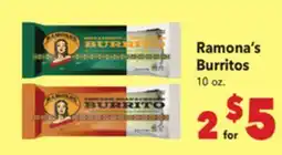 Vallarta Supermarkets Ramona's Burritos offer