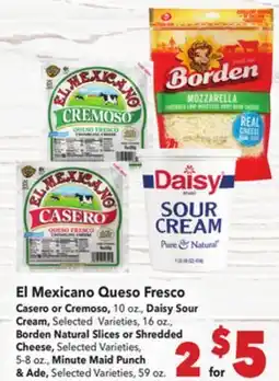 Vallarta Supermarkets El Mexicano Queso Fresco Casero offer