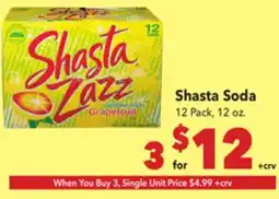 Vallarta Supermarkets Shasta Soda offer
