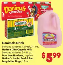 Vallarta Supermarkets Danimals Drink offer