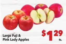 Vallarta Supermarkets Large Fuji & Pink Lady Apples offer