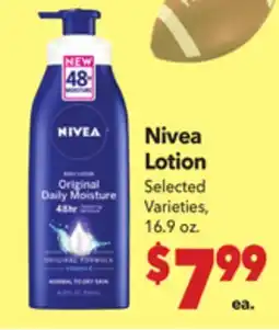 Vallarta Supermarkets Nivea Lotion offer