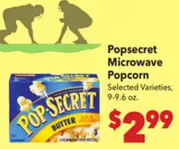 Vallarta Supermarkets Popsecret Microwave Popcorn offer