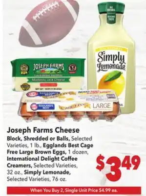 Vallarta Supermarkets Joseph Farms Cheese offer