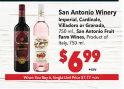 Vallarta Supermarkets San Antonio Winery offer