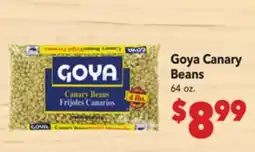 Vallarta Supermarkets Goya Canary Beans offer