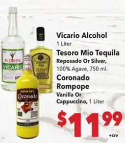 Vallarta Supermarkets Vicario Alcohol offer