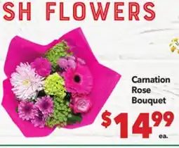 Vallarta Supermarkets Carnation Rose Bouquet offer