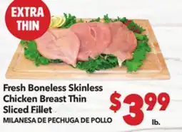Vallarta Supermarkets Fresh Boneless Skinless Chicken Breast Thin Sliced Fillet / MILANESA DE PECHUGA DE POLLO offer